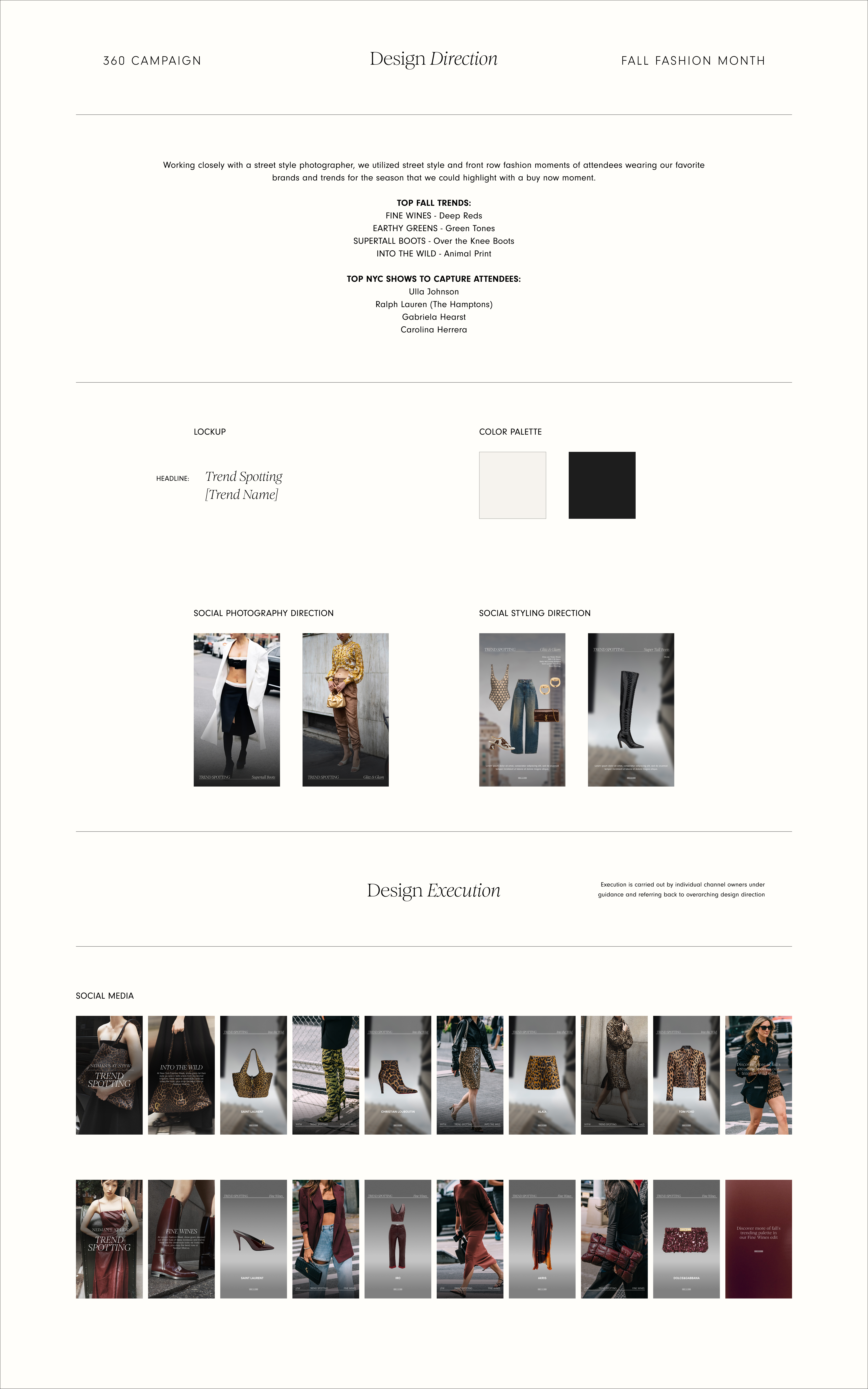 Fall Fashion Month Campaign